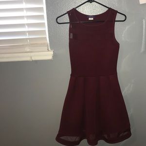 Hot gal Maroon Dress